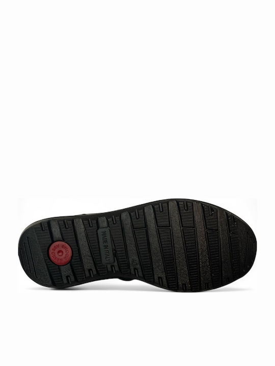 Leder Herren Freizeitschuhe Anatomisch Schwarz