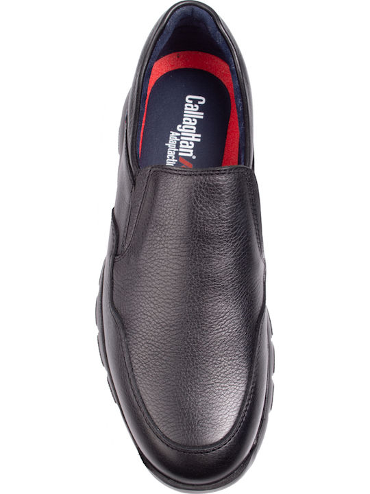 Leder Herren Freizeitschuhe Schwarz