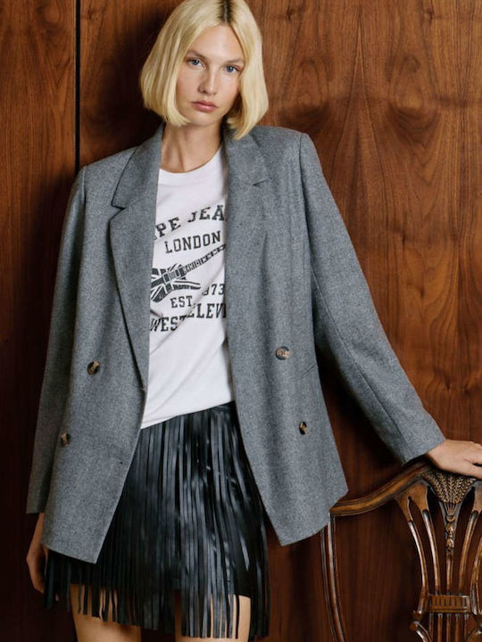 Pepe Jeans Damen Blazer Gray