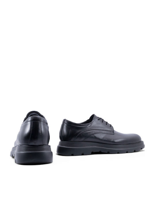 Leather Men's Casual Black Shoes