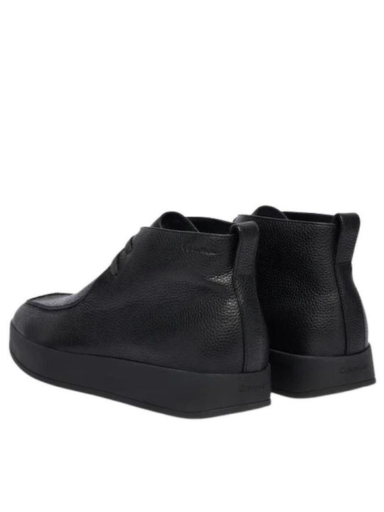 Leder Schwarz Herrenstiefel
