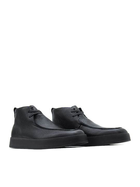 Leder Schwarz Herrenstiefel