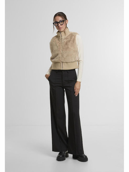 Women's Sleeveless Short Fur Wetsand
