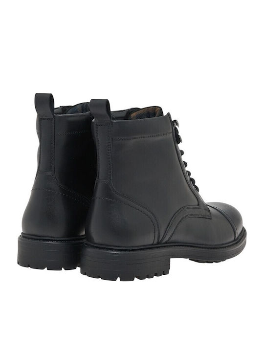 Leather Black Boots Anatomical