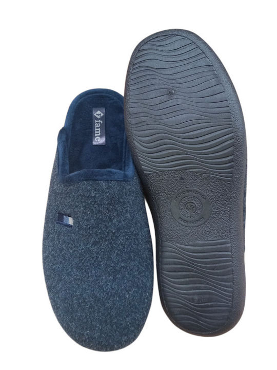 Herren Hausschuhe Blau