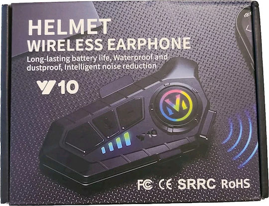 Y10 Single Intercom for Motorcycle Helmet with Bluetooth