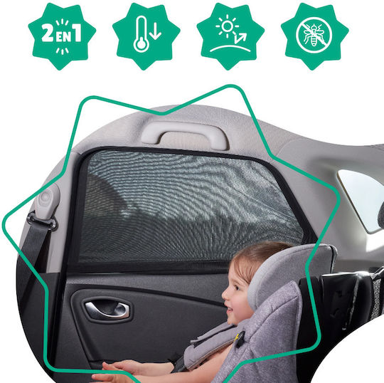 Set 2 Parasolare pentru Geamuri Badabulle Funcție 2-în-1