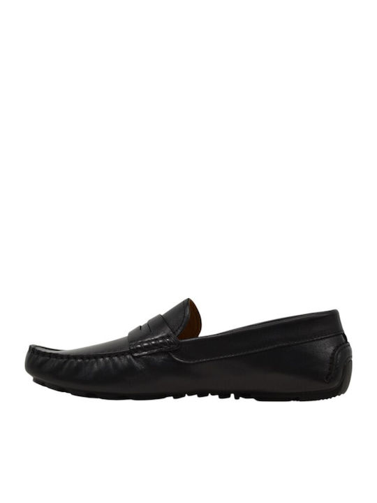 Men's Leather Loafers Black