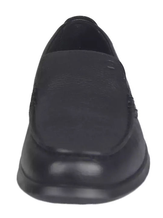 Step Men's Leather Moccasins Black