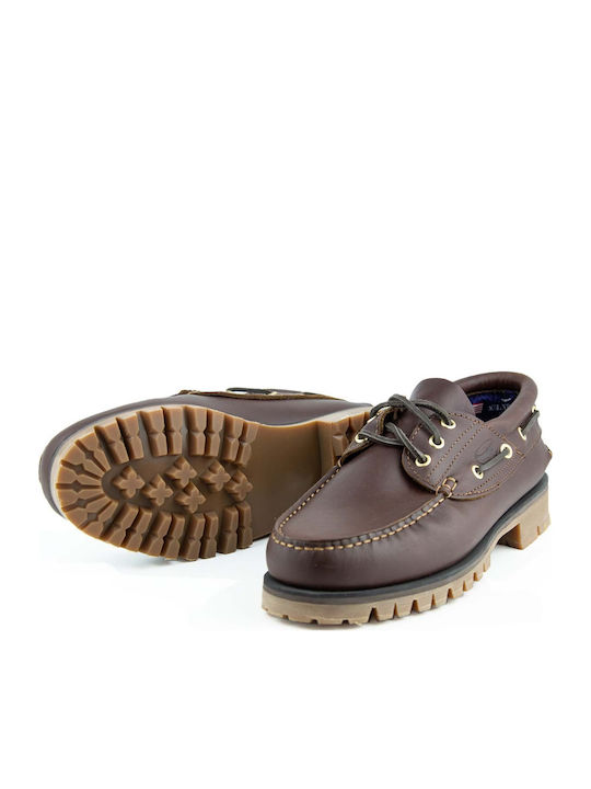 C14 Δερμάτινα Ανδρικά Boat Shoes Brandy