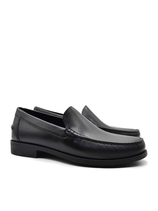 New Damon A Men's Leather Loafers Black
