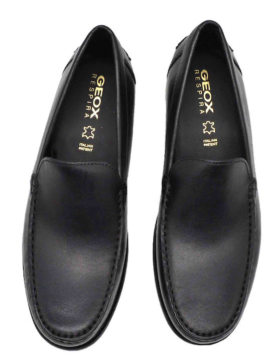 New Damon A Men's Leather Loafers Black
