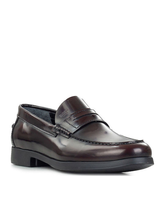 Men's Leather Loafers Burgundy