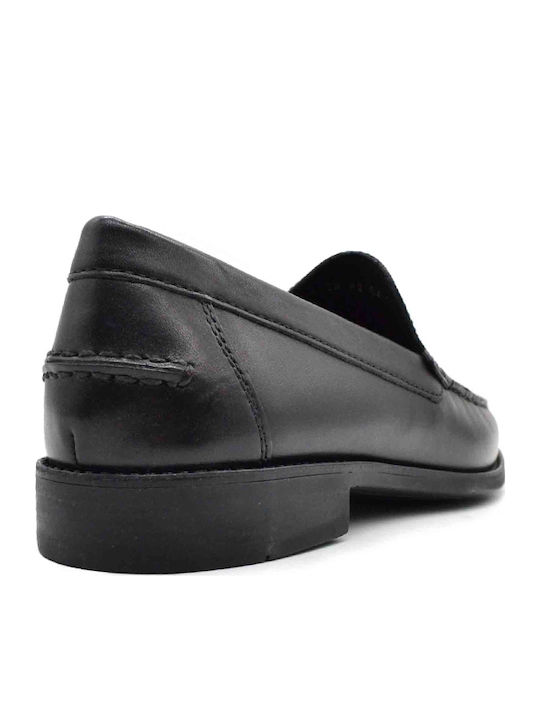 New Damon A Men's Leather Loafers Black