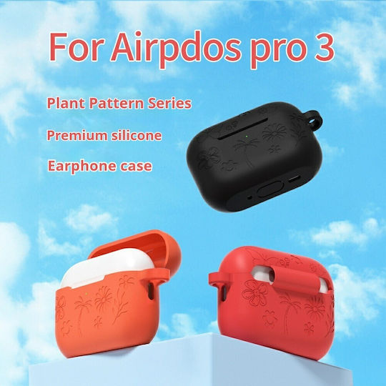 Hülle Silikon in Orange Farbe für Apple AirPods Pro 3