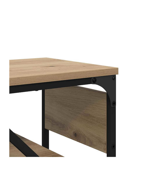 Κομοδίνο Ξύλινο Καφέ 75x30x75cm