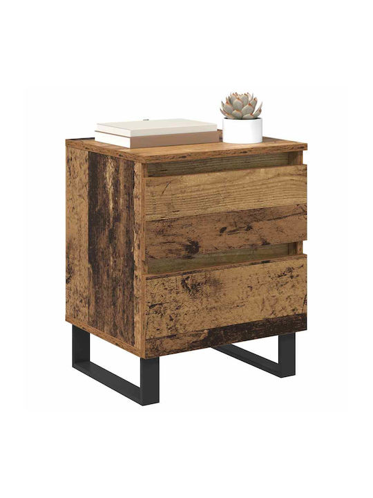Wooden Bedside Table Processed Wood 40x35x50cm