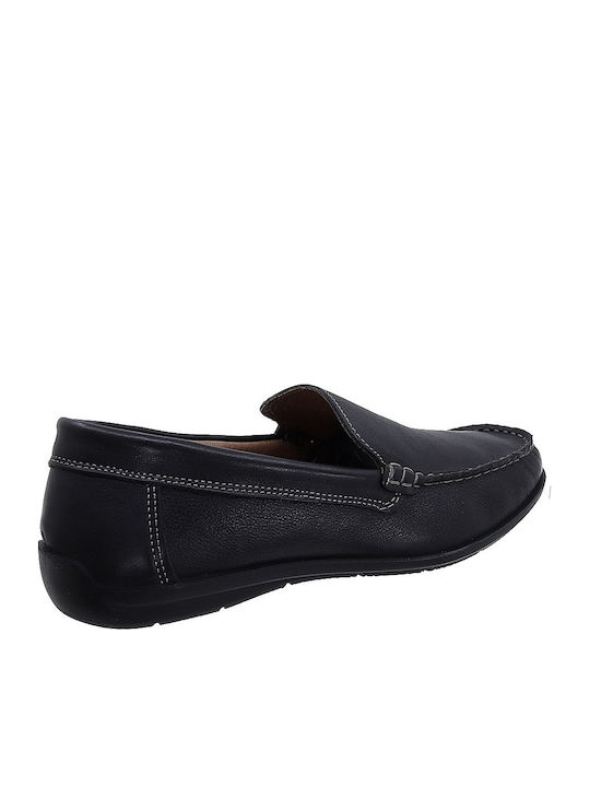 Δερμάτινα Ανδρικά Loafers σε Μπλε Χρώμα