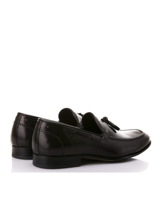 Men's Leather Moccasins Black
