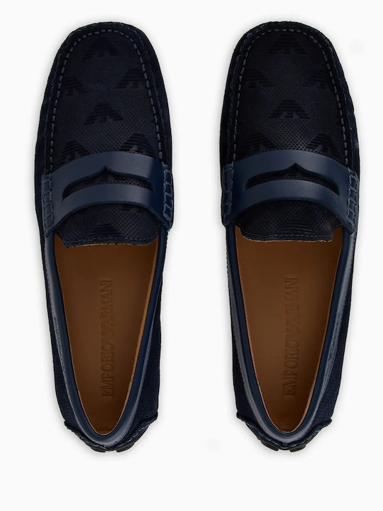 Herren Mokassins in Blau Farbe