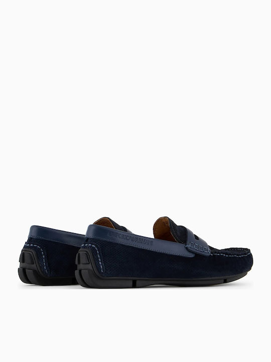 Herren Mokassins in Blau Farbe