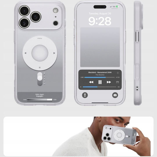 Spigen Ultra Hybrid Mag Classic Umschlag Rückseite Silikon / Kunststoff Silber (iPhone 17 Pro)