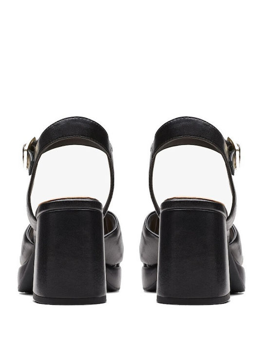 Ritzy75 Rae Leather Sandals Black