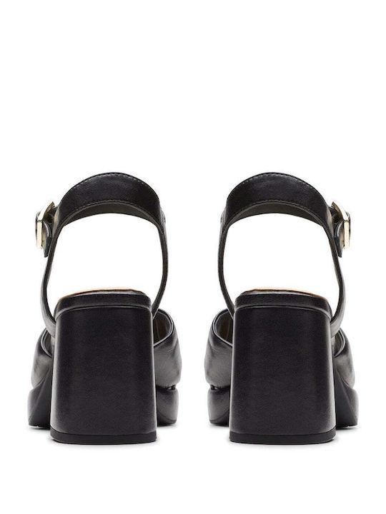 Ritzy75 Rae Leather Sandals Black