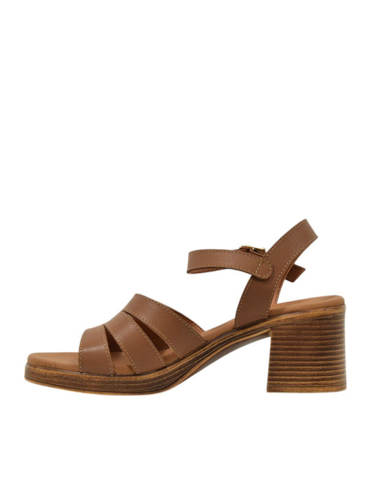 Ragazza Lederriemen Sandalen Tan