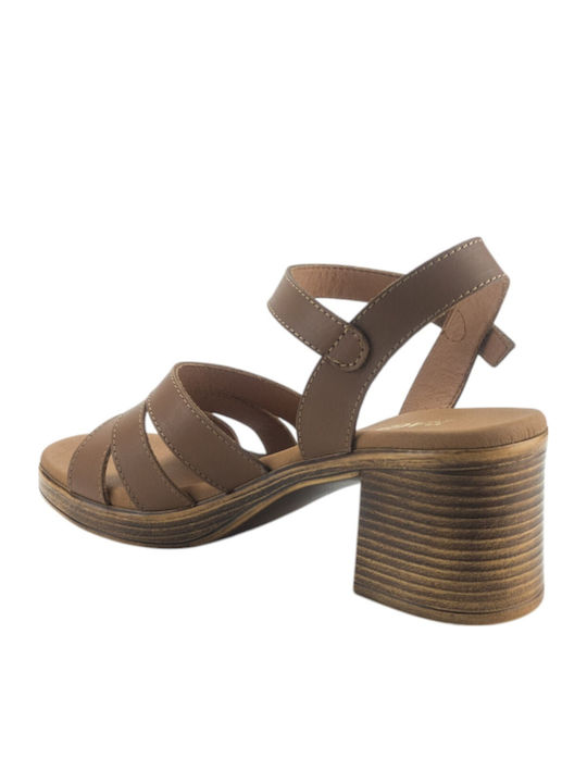 Ragazza Lederriemen Sandalen Tan