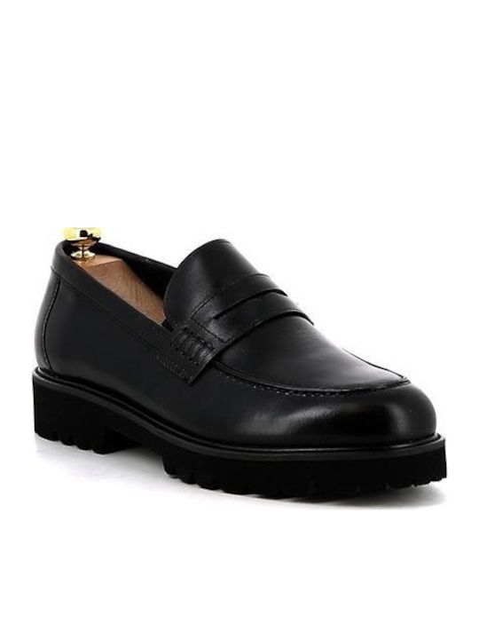 Men's Leather Moccasins Black