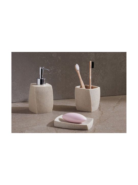 Bronze Art Spender Kunststoff Beige