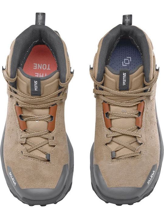 Salewa Pedroc 2 Leather Ανδρικά Ορειβατικά Μποτάκια Αδιάβροχα Πράσινα