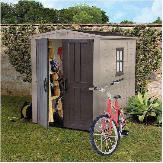 Plastic Garden Shed Factor with Air Vents M1.78xW1.95xH2.08m
