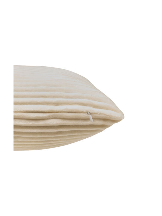 Μαξιλάρι Καναπέ A-s Arum Fleece Εκρού 38x38εκ.
