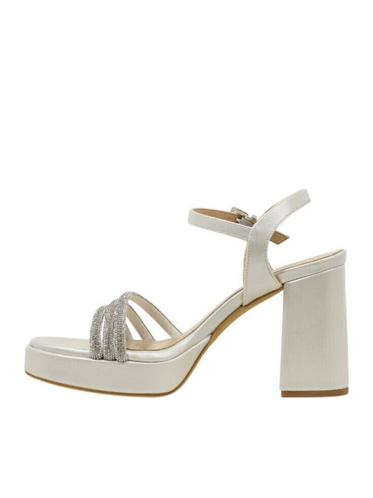Leather Sandals White