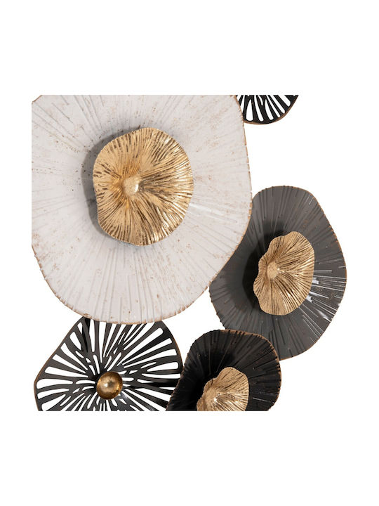HomeMarkt From Metallic Gray Ecru Gold 88x7x51cm