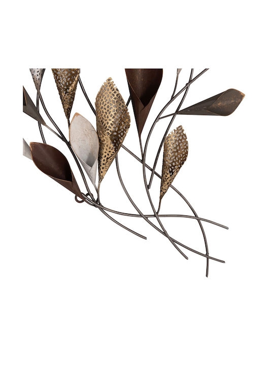 HomeMarkt Wall Decor From Metallic Anthracite Gold 87x5x44cm