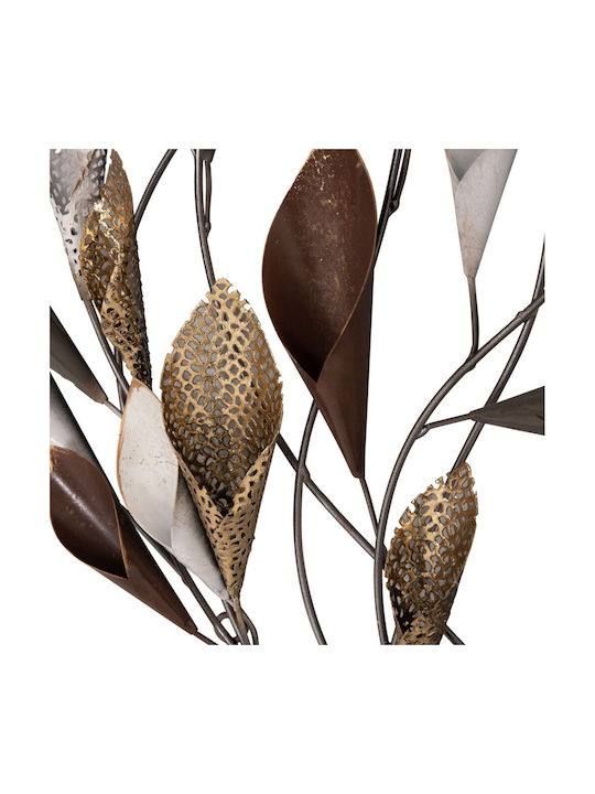 HomeMarkt Wall Decor From Metallic Anthracite Gold 87x5x44cm