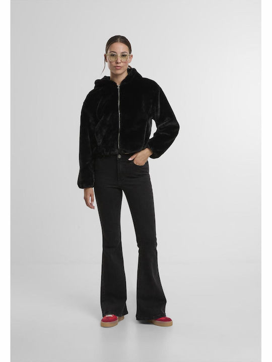 Damen Jacke in Schwarz Farbe