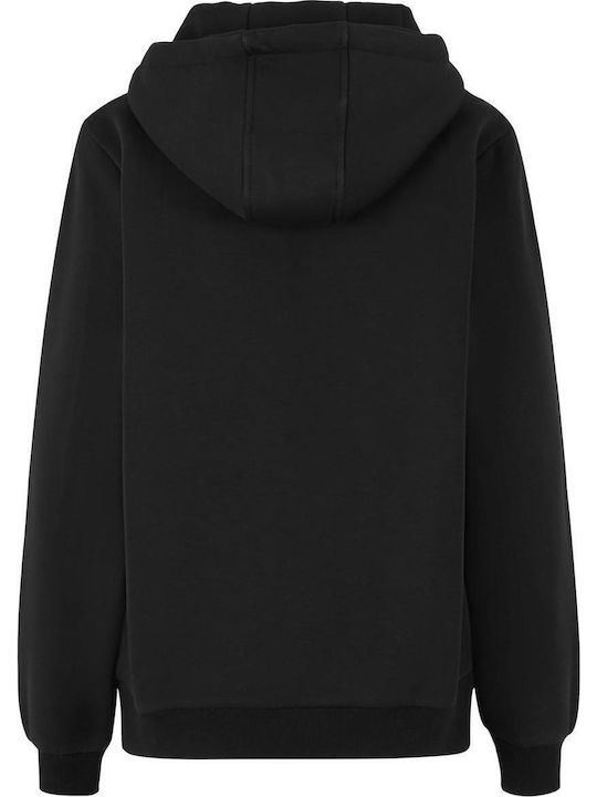 Damen Sweatshirt Kapuzen Schwarz