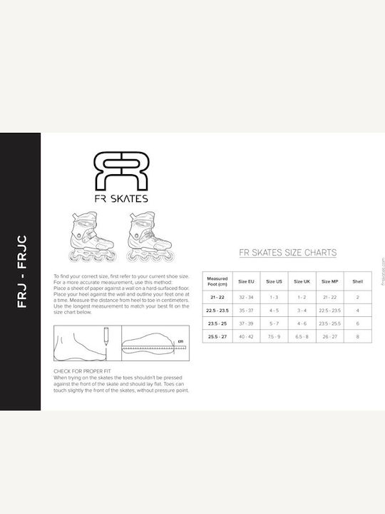 FR Inline Rollers Μαύρα Ενηλίκων