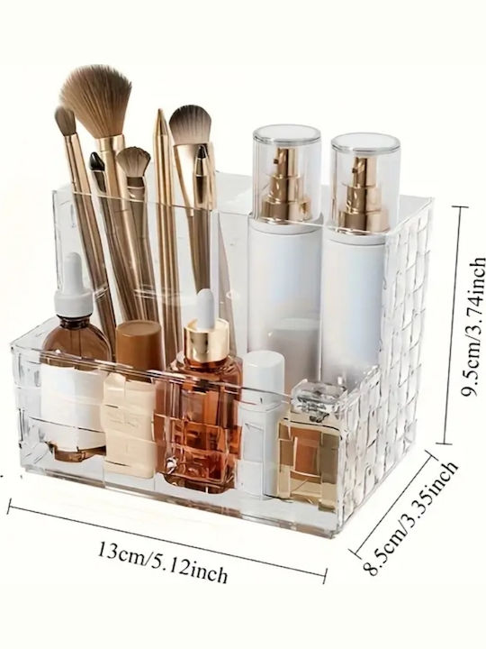 ShuShu Organizator de cosmetice cu separatoare transparent