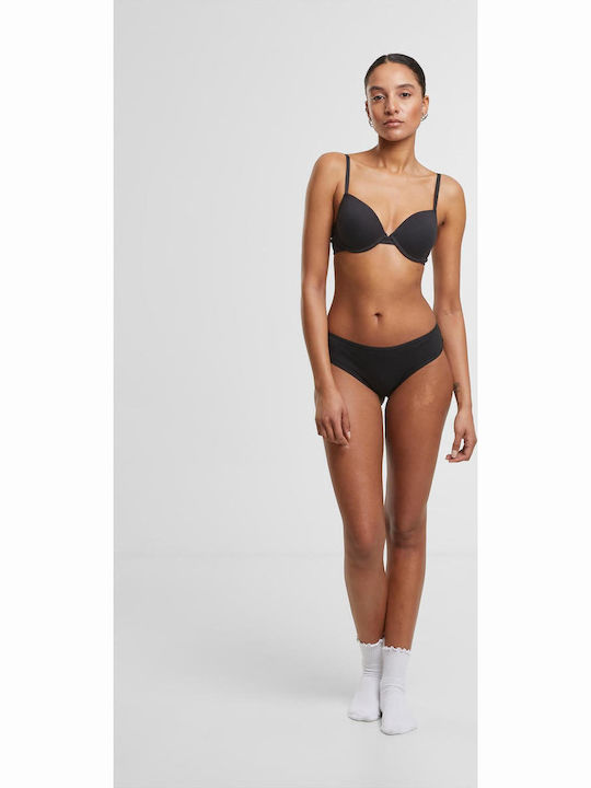 Baumwolle Damen-Slips Brasilien MultiPack Schwarz