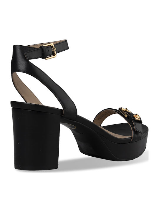 Leder Sandalen Schwarz