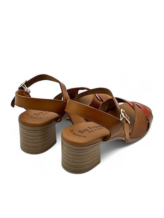 Leder Sandalen Tabac Braun