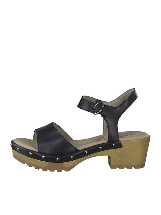 Leder Sandalen Schwarz