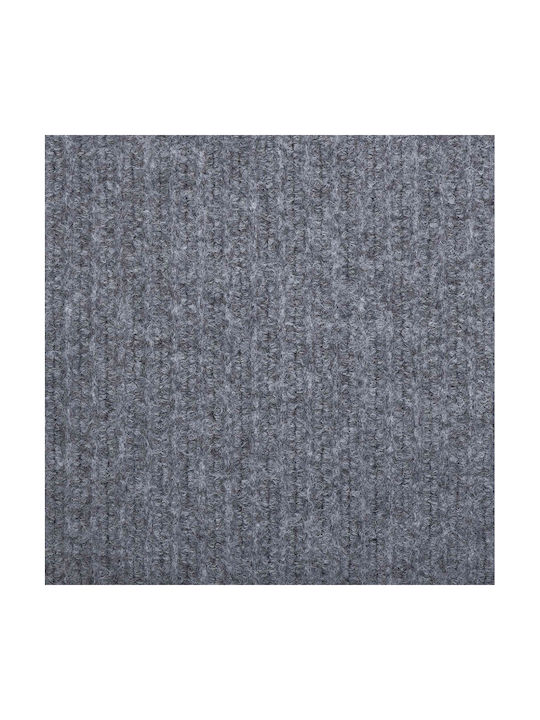 vidaXL Non-slip Rectangular Leather Gray Rug 100x300cm
