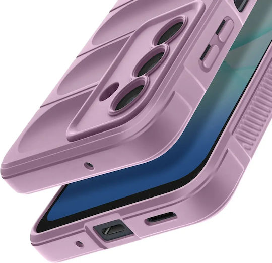 Umschlag Rückseite Silikon Flieder (Galaxy A54)