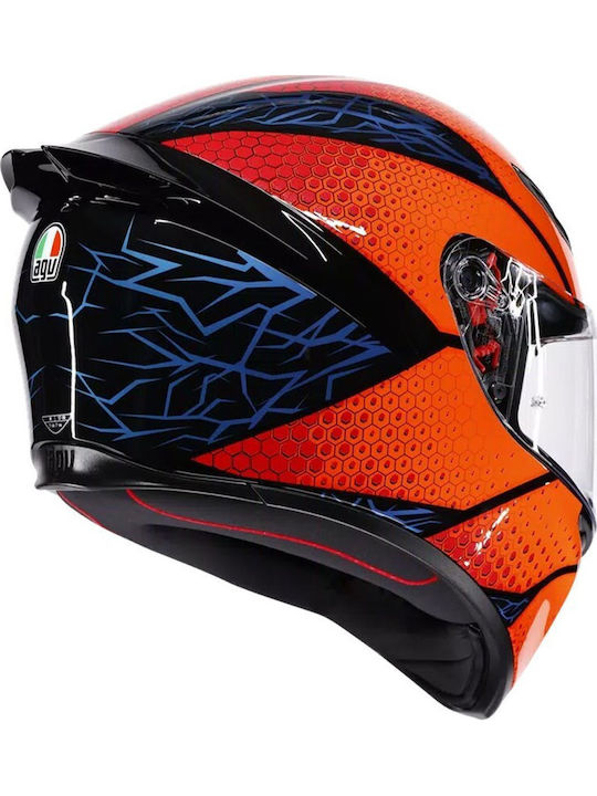AGV K1 S Speedarmor Black / Orange / Blue Κράνος Μηχανής Full Face ECE 22.06 1500gr